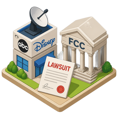 ABC and Disney sue FCC over broadcast license reviews