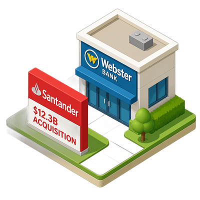 Santander buys into US retail banking with Webster deal