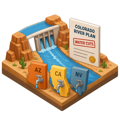 US finalizes Colorado River plan forcing steep water cuts on three states