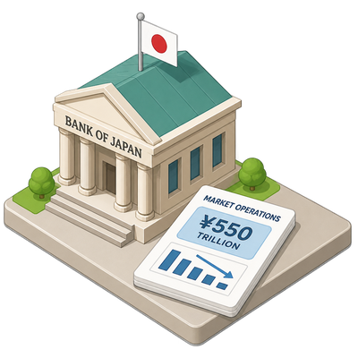 Bank of Japan's market operations track the unwinding of its easing era