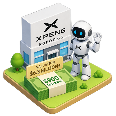 XPeng robotics unit raises $900 million at $6.3 billion valuation