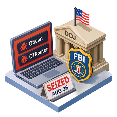 US seizes China-linked hacking platforms QScan and QTRouter