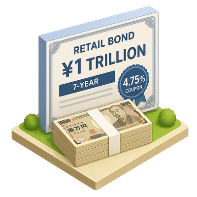SoftBank prices record ¥1 trillion retail bond at 4.75% coupon