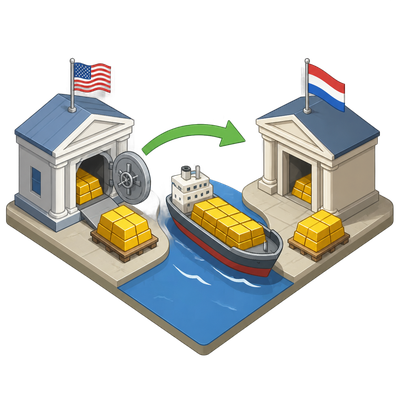 Dutch central bank moves 86 tonnes of gold out of US and Canada citing geopolitical unrest