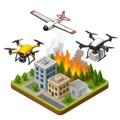 Iwa Robotics launches three-drone autonomous fleet for wildfire response