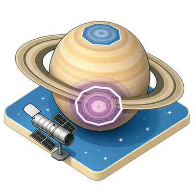 Astronomers detect a 10-sided decagon forming at Saturn's south pole