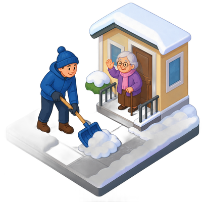 Grand Rapids backs volunteer snow-shoveling program for elderly residents