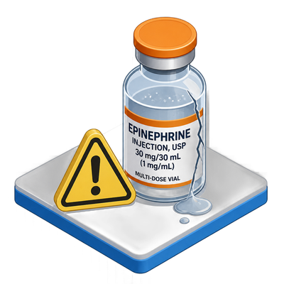 American Regent recalls epinephrine vials over particulate matter, sterility risk