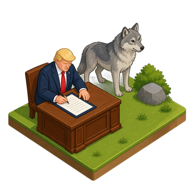Trump signs order directing gray wolf delisting review
