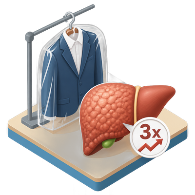 Dry-cleaning chemical linked to triple the risk of liver scarring