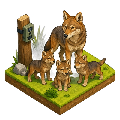 Saint Louis Zoo red wolf pups join wild pack in North Carolina