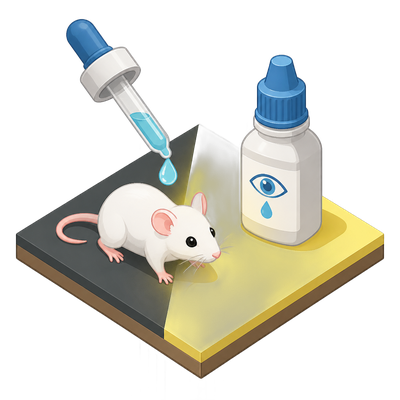 Photoswitchable eye drops restore light sensitivity in blind animals