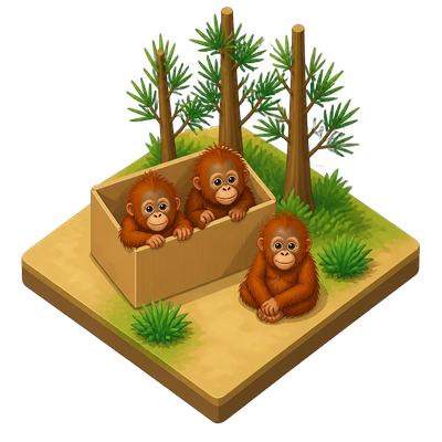Baby orangutans found in Indian forest spark trafficking inquiry