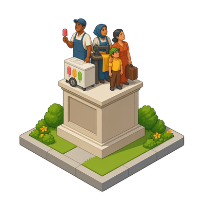 San Francisco turns toppled statue sites into monuments to everyday people