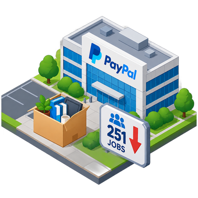 PayPal cuts 251 San Jose jobs in AI-driven restructuring