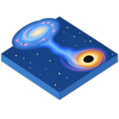 Wandering black hole caught feeding from its gravitational wake