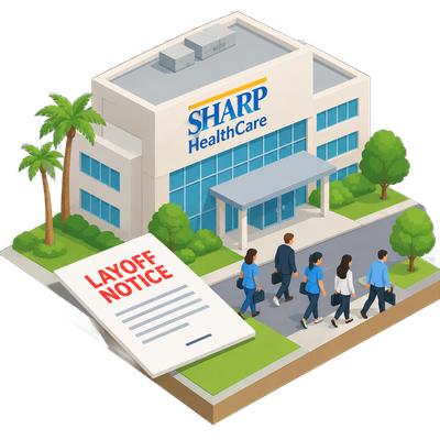 Sharp HealthCare cuts more San Diego jobs in second round of layoffs