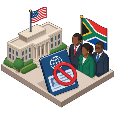 US restricts visas for South African officials over land, discrimination policies