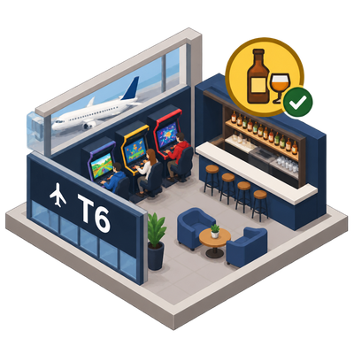 Gameway secures liquor license for LAX Terminal 6 lounge