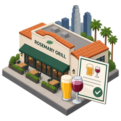 Rosemary Grill secures beer-and-wine license for downtown Los Angeles location