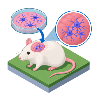 Mice with human brain cells open a new path to studying brain disease