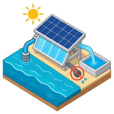 Laser-etched panels desalinate seawater without producing brine
