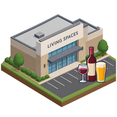 Living Spaces applies for beer and wine license at Delta Shores site