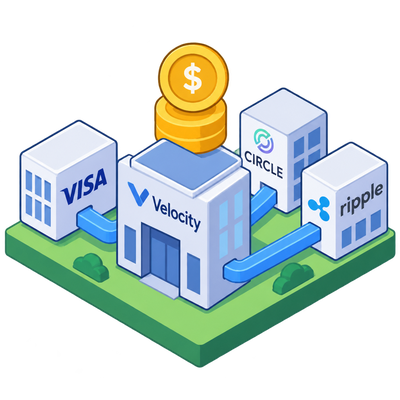 Visa, Circle, and Ripple back stablecoin treasury startup Velocity in $48M round