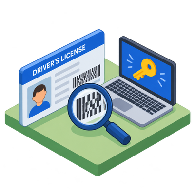 Researcher recovers hidden verification keys from driver's license barcodes