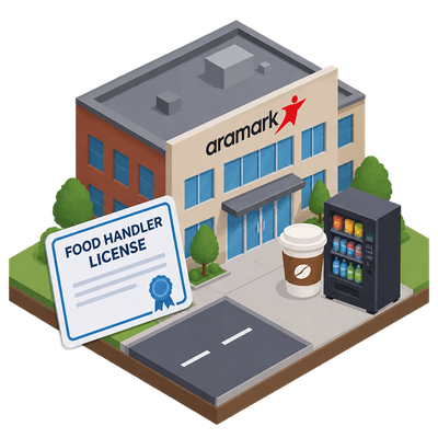 Aramark Refreshment Services gets food handler license at Saint Paul's 480 Cedar Street