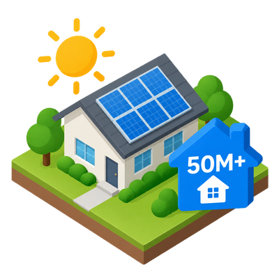 US solar capacity now powers more than 50 million homes