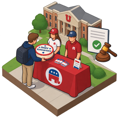 University of Utah dismisses cases against College Republicans over Kirkiversary cake post