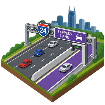 Tennessee approves record interstate toll lane partnership