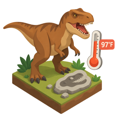 Study confirms T. rex was warm-blooded with a human-like temperature
