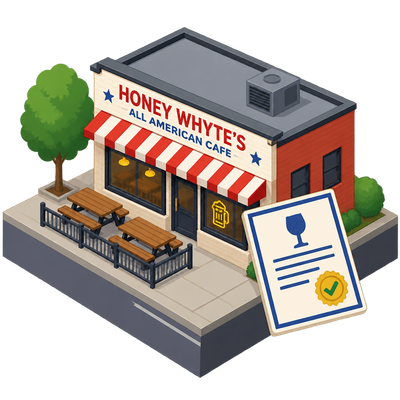 Honey Whyte's All American Cafe receives Virginia ABC restaurant license
