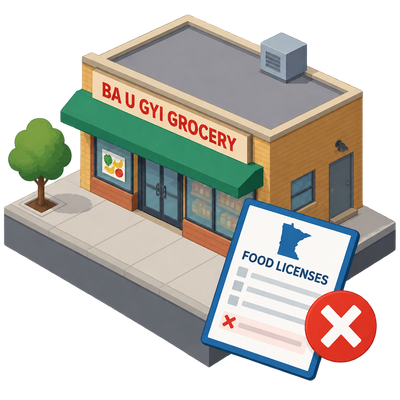 Ba U Gyi grocery in Saint Paul drops from state license list