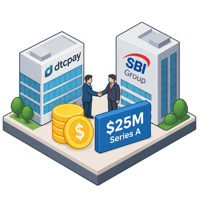 dtcpay closes $25M Series A with SBI Group as strategic investor