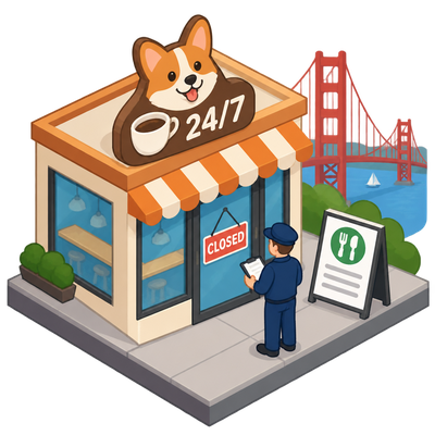 Corgi's 24/7 cafe expansion faces health permit setback