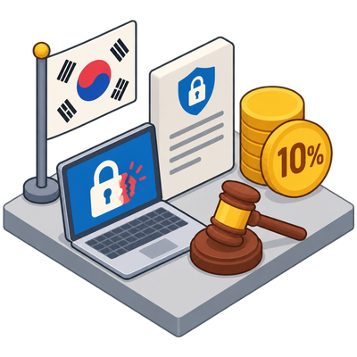 Korea raises data breach fines to 10% of revenue