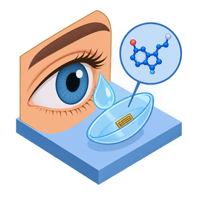 Smart contact lens measures serotonin in tears non-invasively