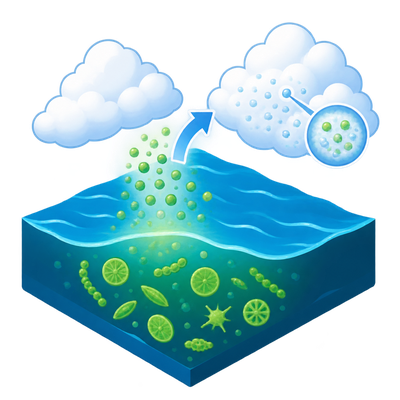 Ocean biology naturally brightens marine clouds, new research confirms