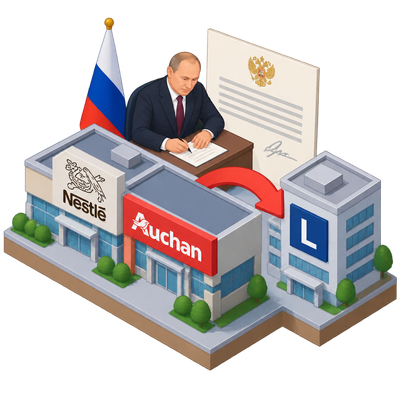 Russia seizes Nestlé and Auchan assets in largest foreign takeover since 2024