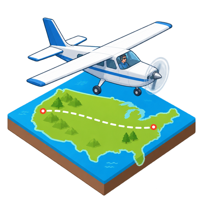 Autonomous flight crosses the US for the first time