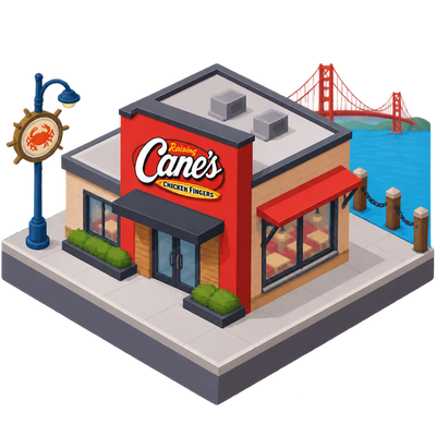 Raising Cane's opens first San Francisco location at Fisherman's Wharf