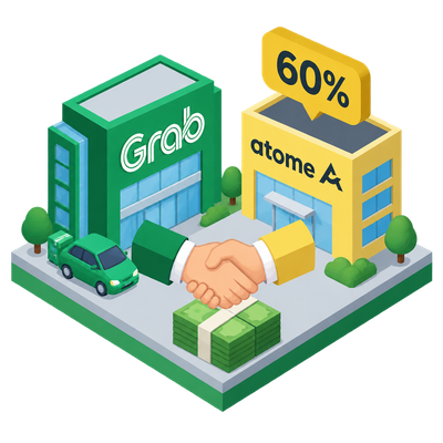 Grab agrees to buy 60% of Atome Financial for $1.49 billion