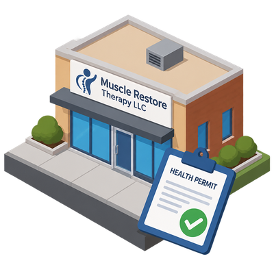Muscle Restore Therapy LLC appears on Salt Lake County health permit list