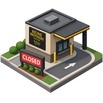 Heine Brothers' first drive-thru-only kiosk closes after three years