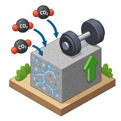 Carbon-capturing concrete proves stronger than conventional mixes
