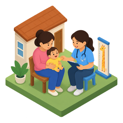 Integrated home-visit package improves growth and development in babies born small