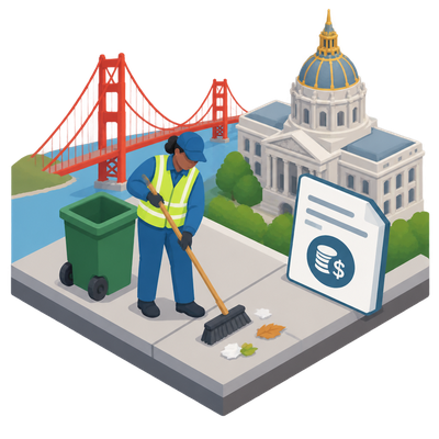 San Francisco passes law requiring contractors to pay street cleaners prevailing wage